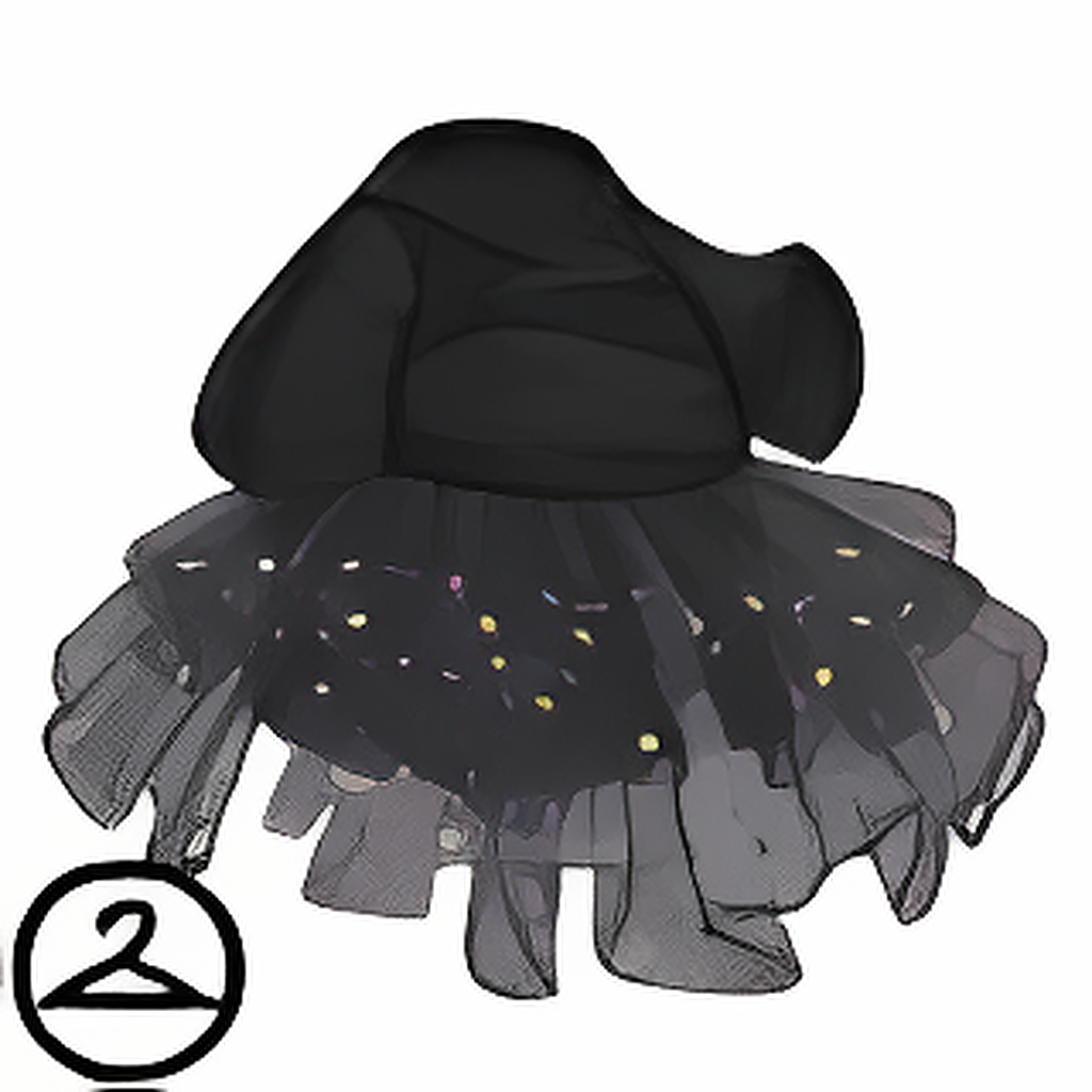 Dyeworks Black: Confetti Tutu Dress