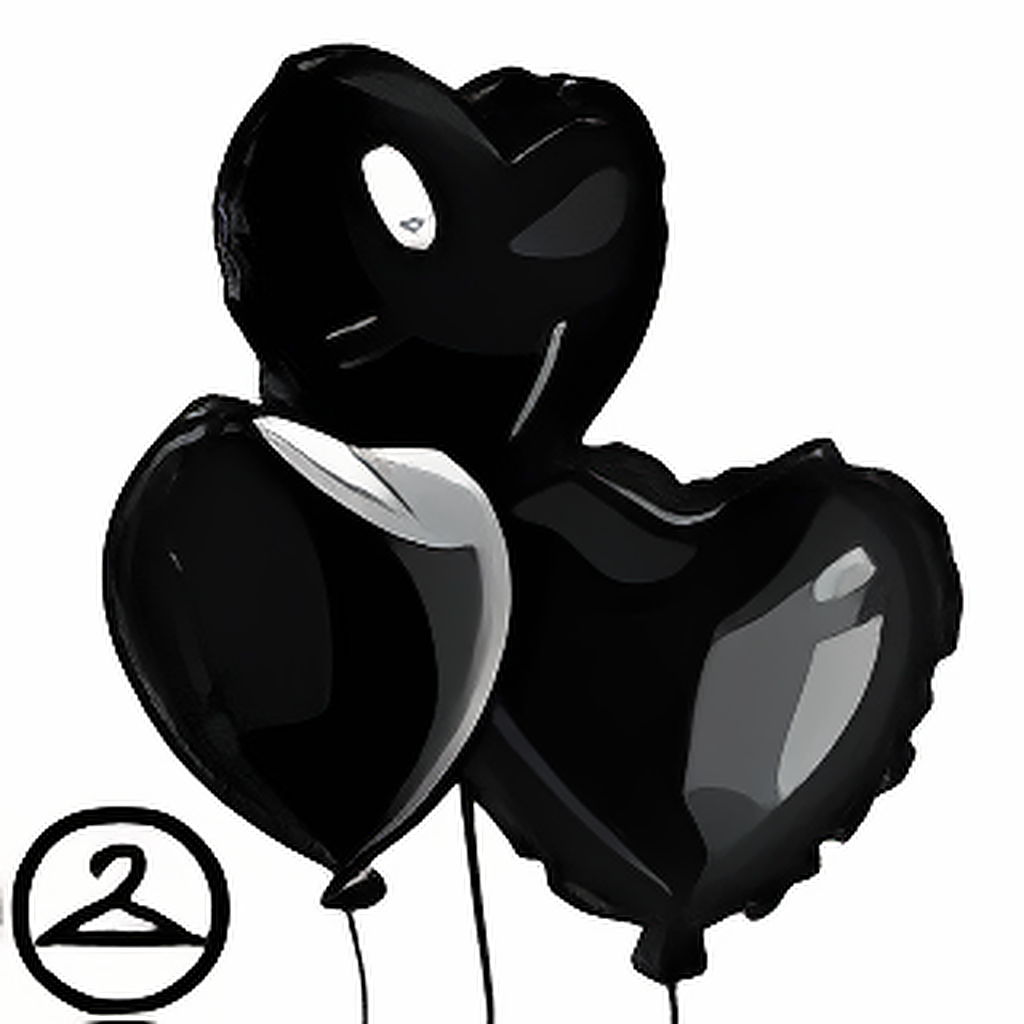Gothic Valentine Balloons
