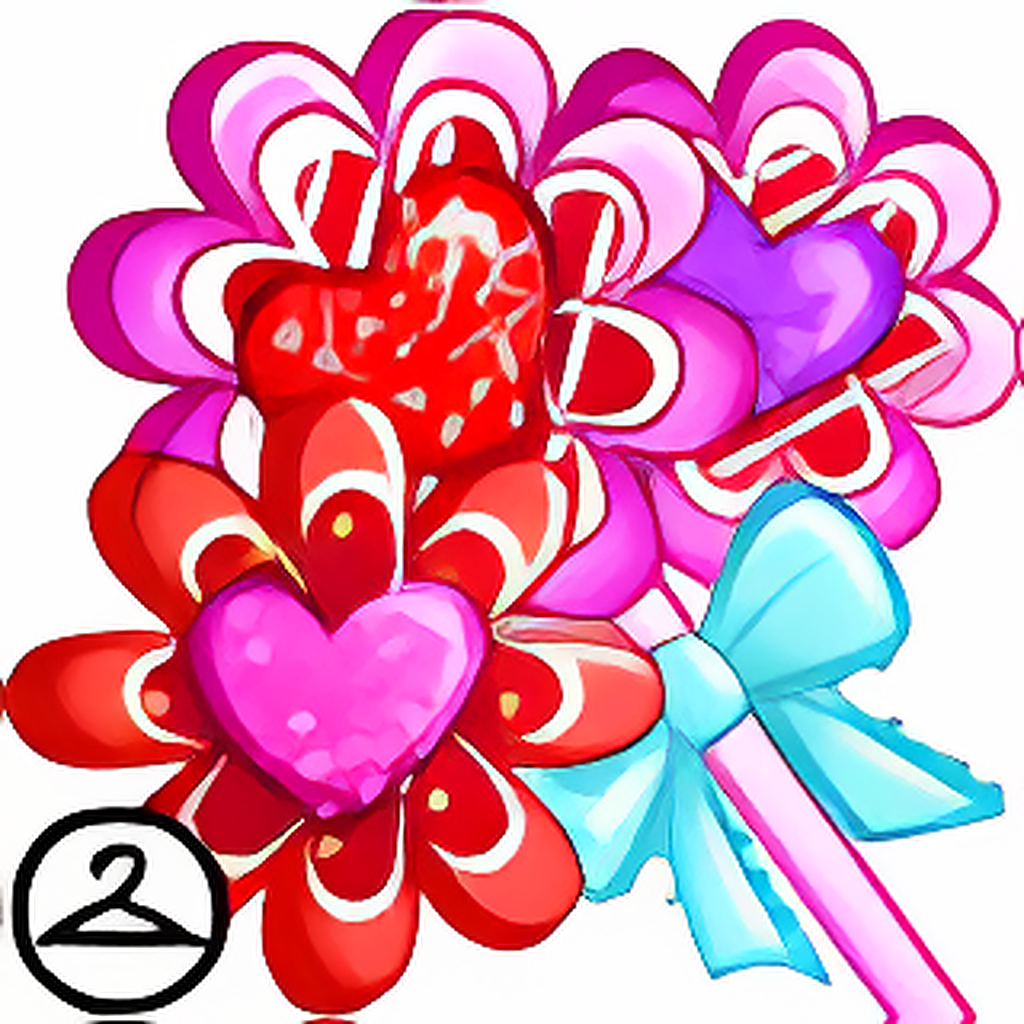 Shimmering Candy Flowers Foreground