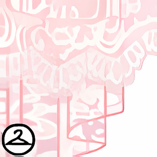 Dyeworks Pink: Lace Curtain Garland