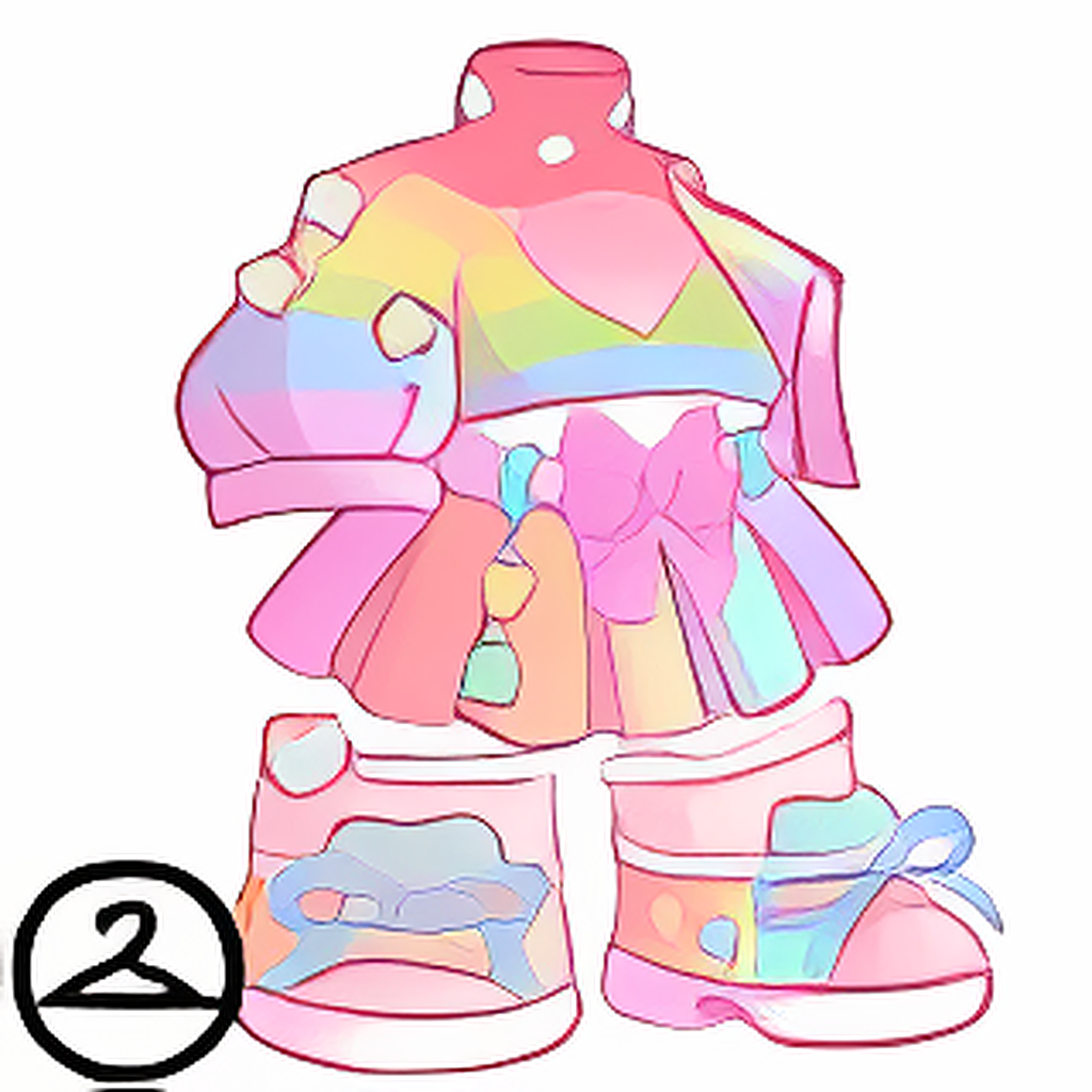Kawaii Pastel Rainbow Outfit