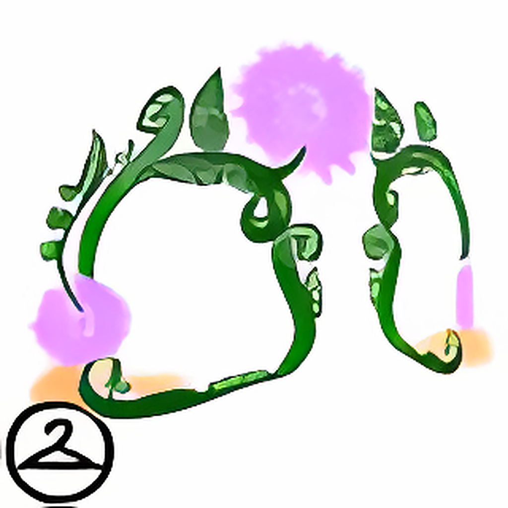Dyeworks Purple: Floral Ink Face Paint