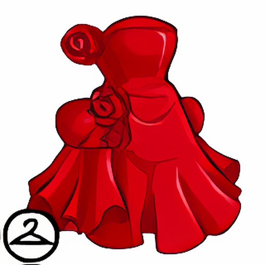 Long Red Evening Gown