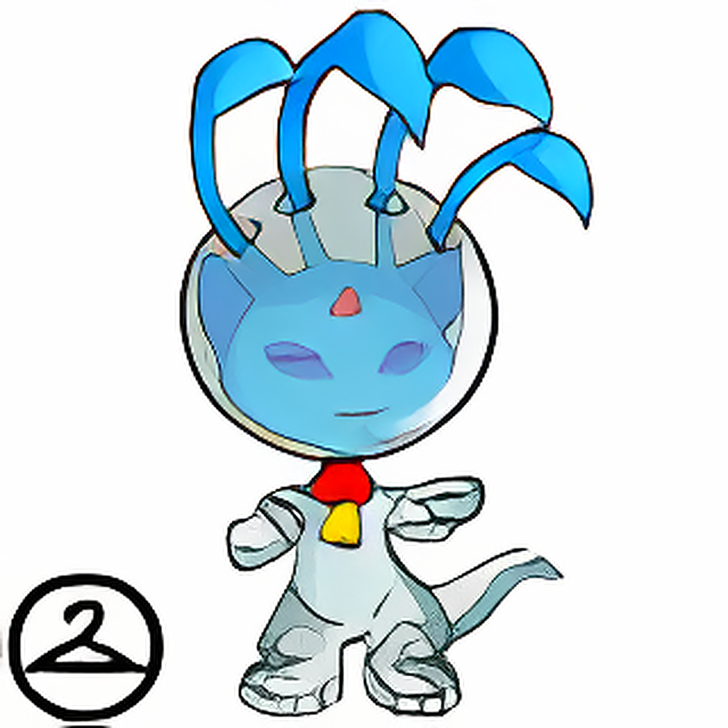 Prismatic Blue: Nostalgic Alien Aisha