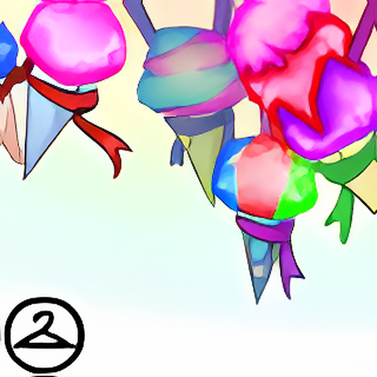 Shimmering Snow Cone Garland