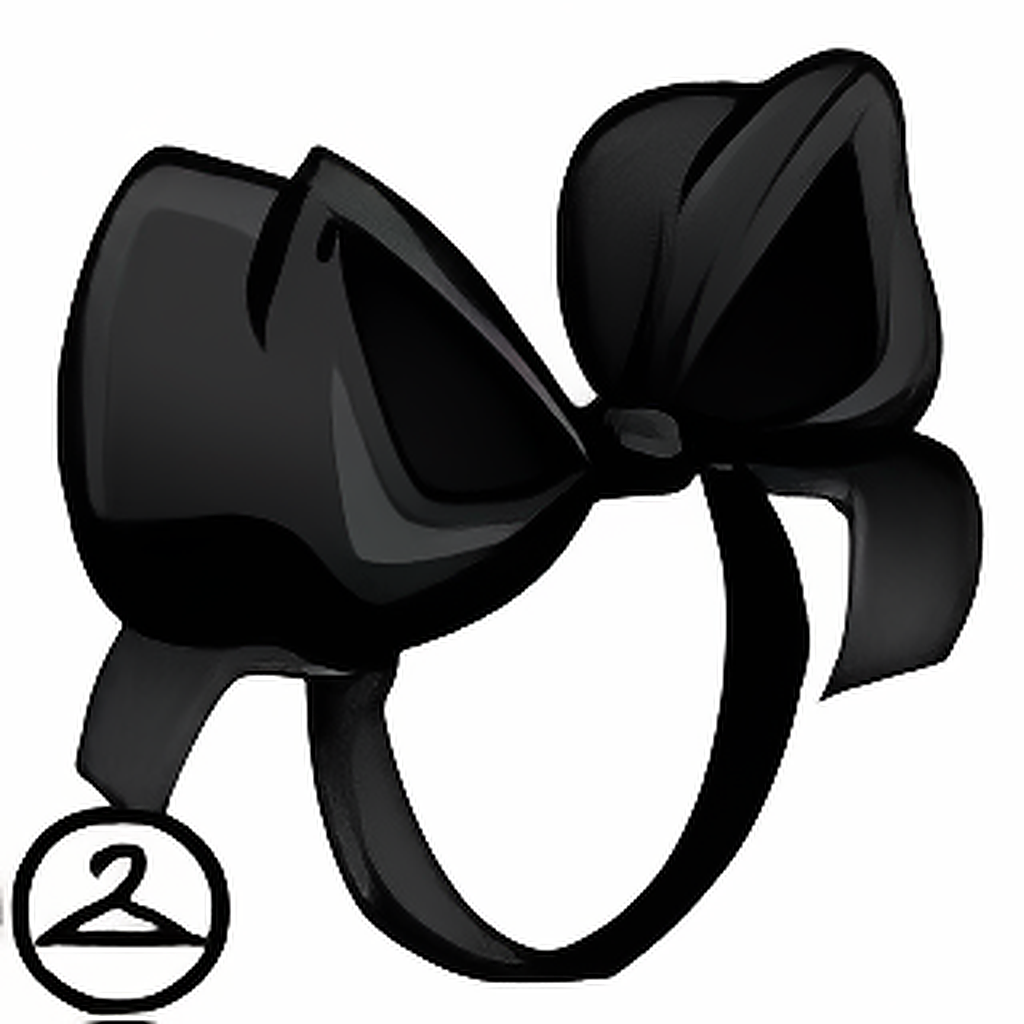 Dyeworks Black: Oversized Head Bow