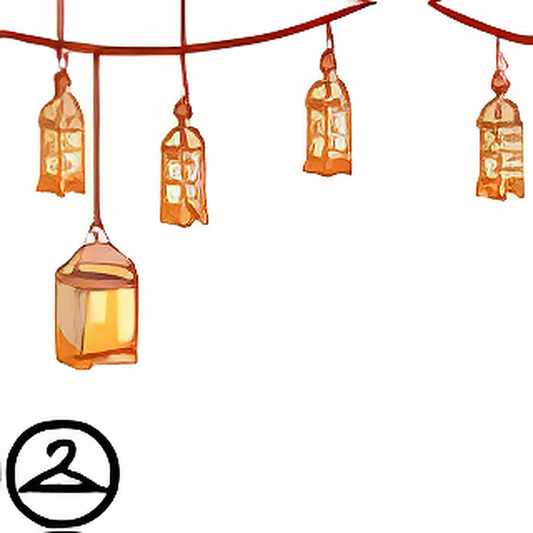 Dyeworks Brown: Vintage Lantern Garland