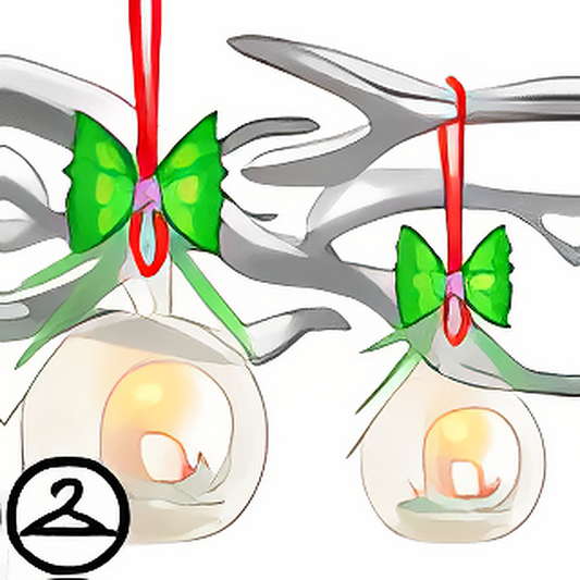 Dyeworks Silver: Hanging Winter Candles Garland