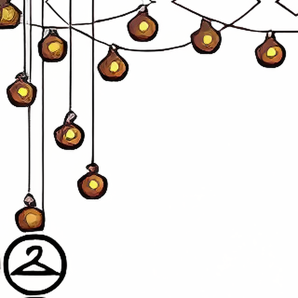 Dark Shimmery Lantern String Lights