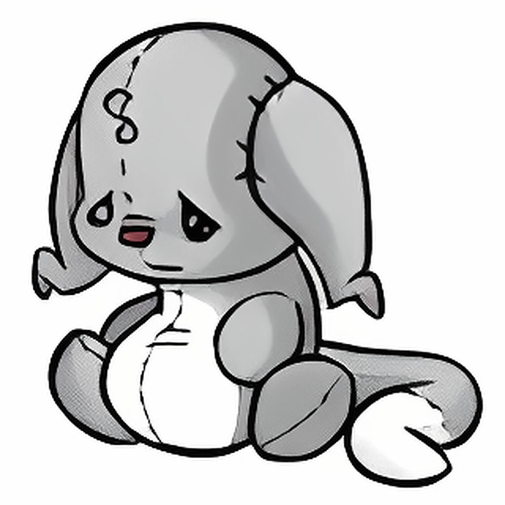 Grey Kacheek Plushie