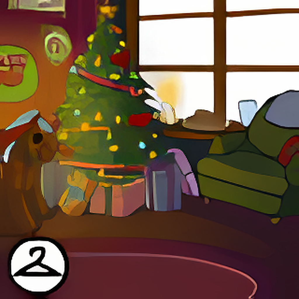 Cosy Christmas Window Background Item