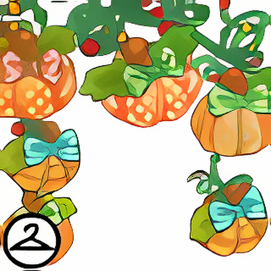 Fabric Pumpkins Garland