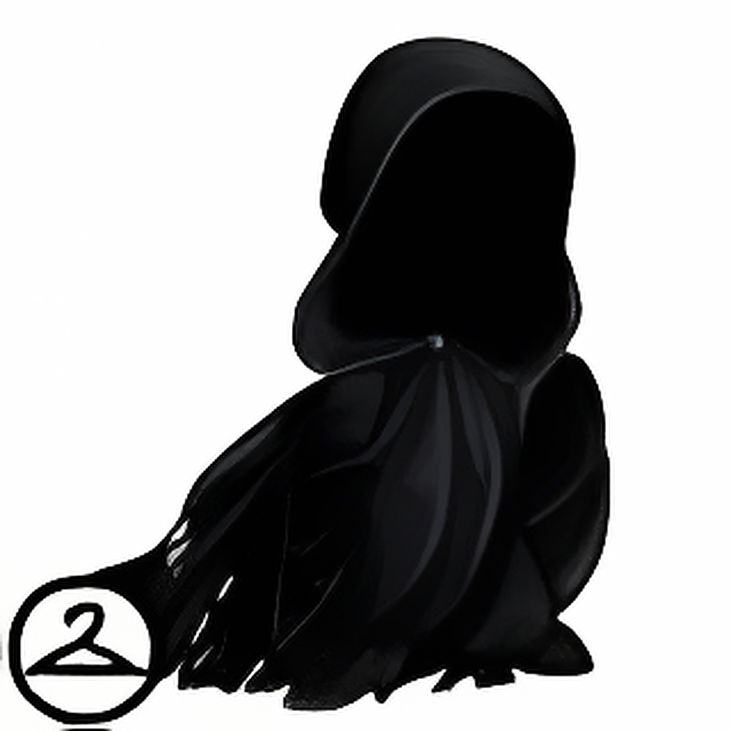 Flowing Black Cloak