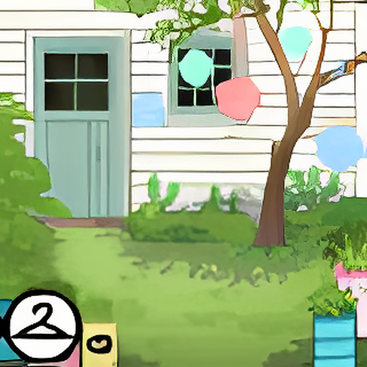 Springtime Doorstep Background
