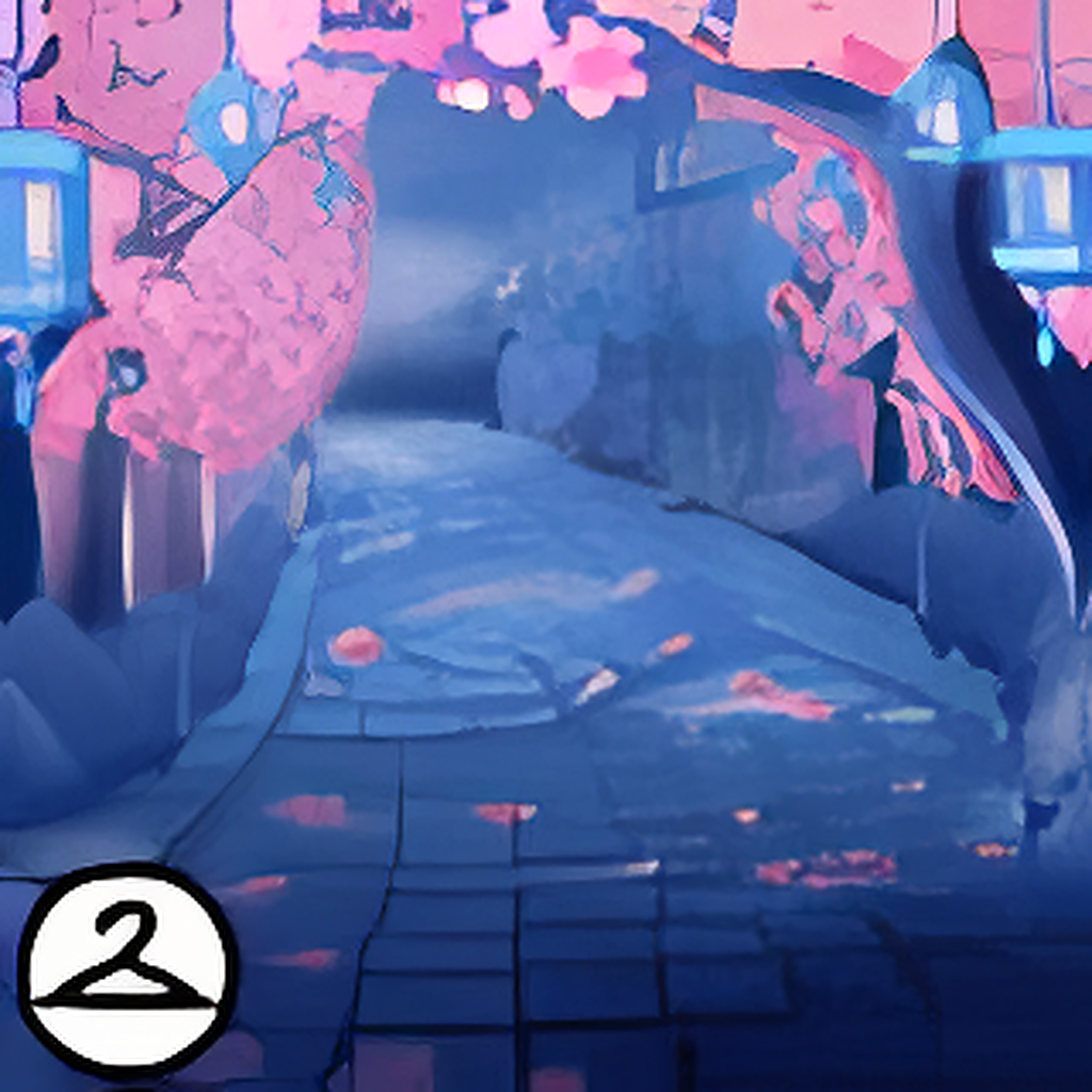 Dyeworks Blue: Cherry Blossom Season Background