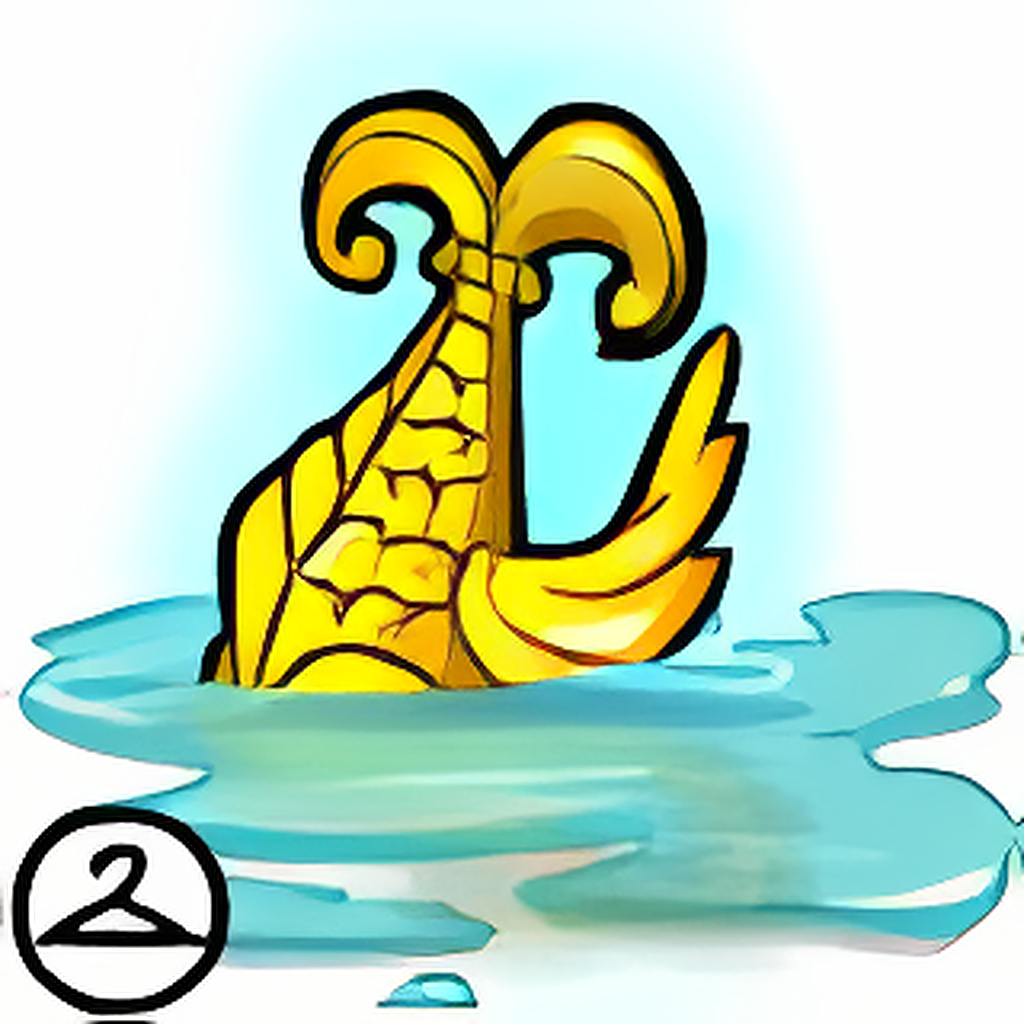 MME2-S3: Puddle with Golden Fish Tail