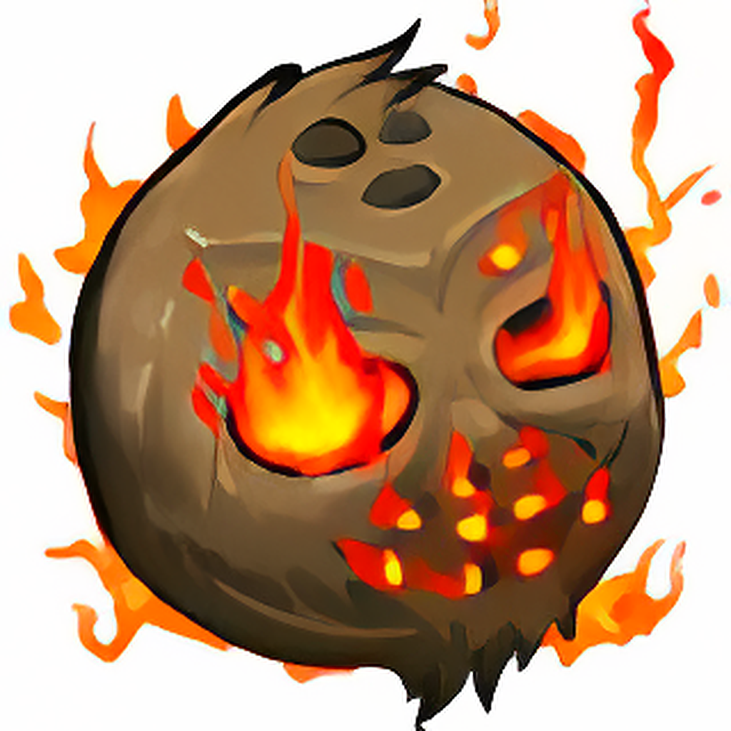 Flaming Evil Coconut