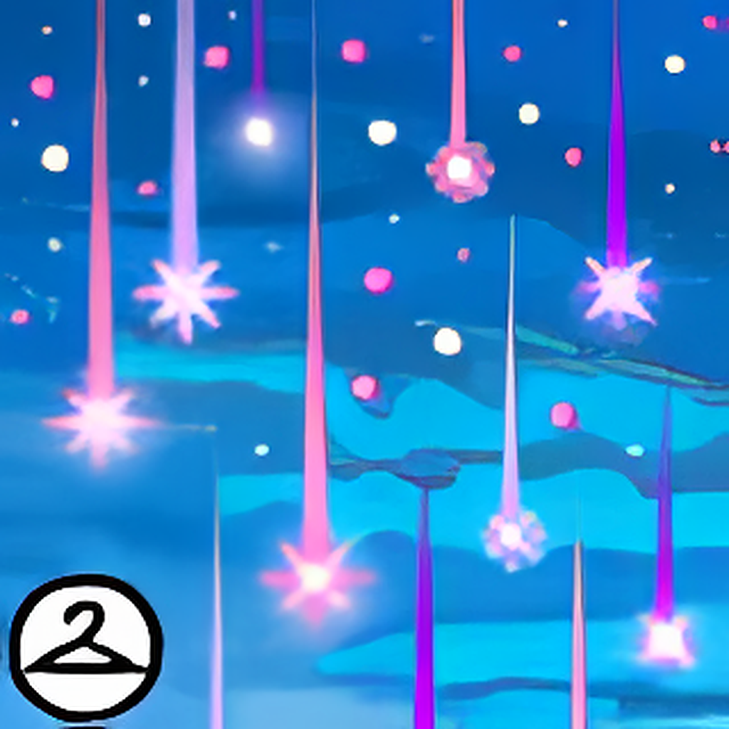 Dyeworks Blue: Raining Stars Effect