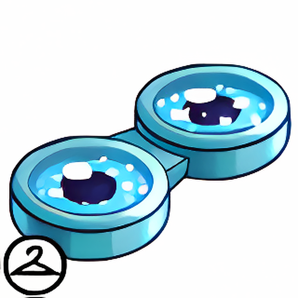 Maraquan Glittery Blue Contacts