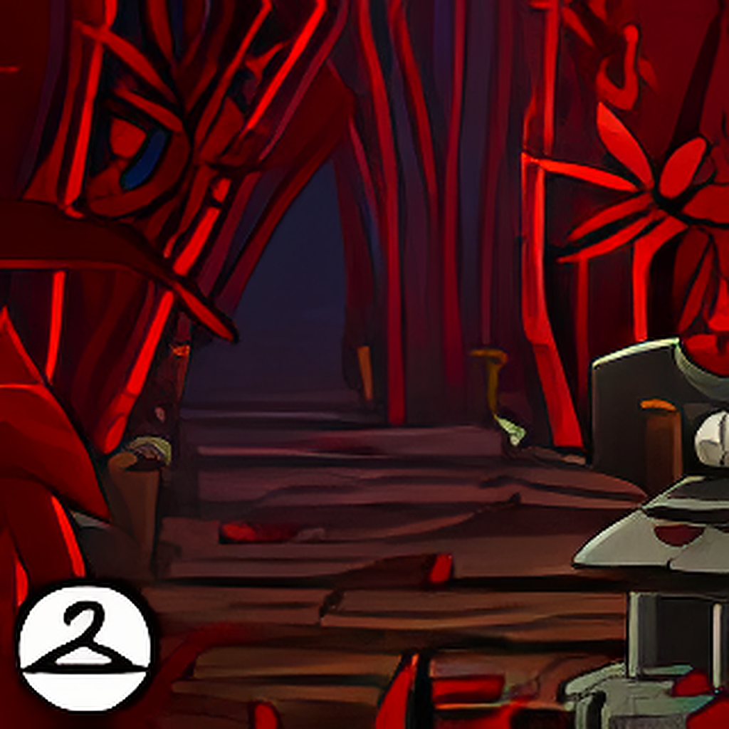 Red Bamboo Forest Background