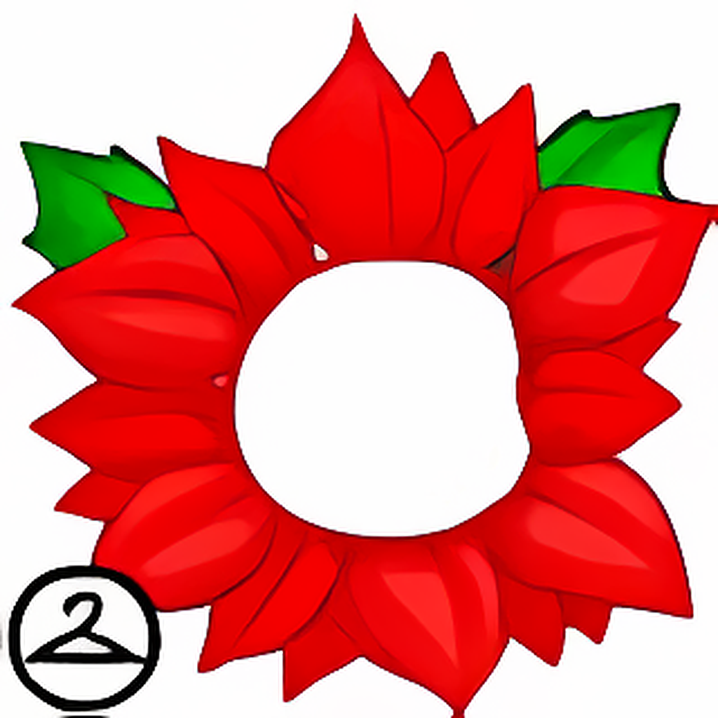 Poinsettia Face Mask