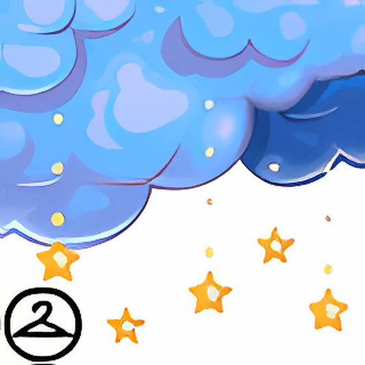 Dyeworks Blue: Raining Stars Garland
