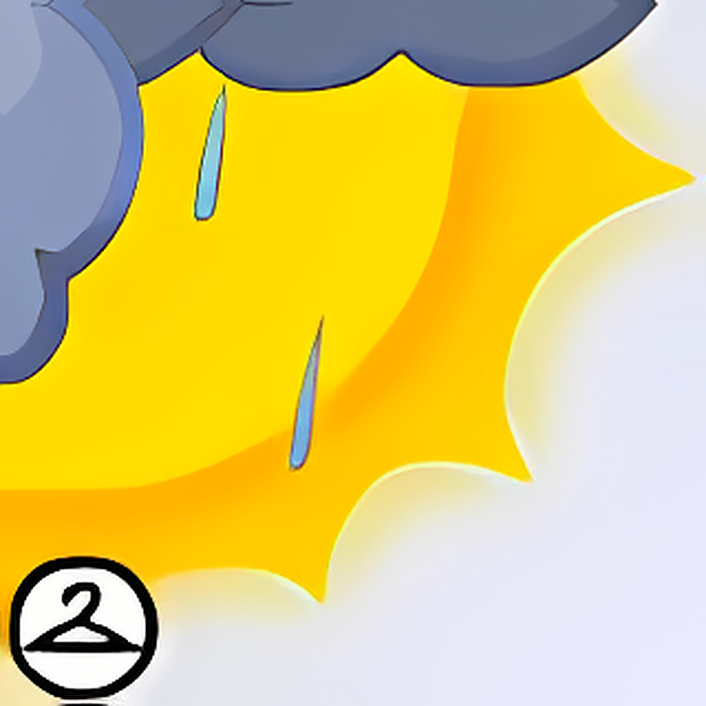 Rain Cloud-Covered Sun