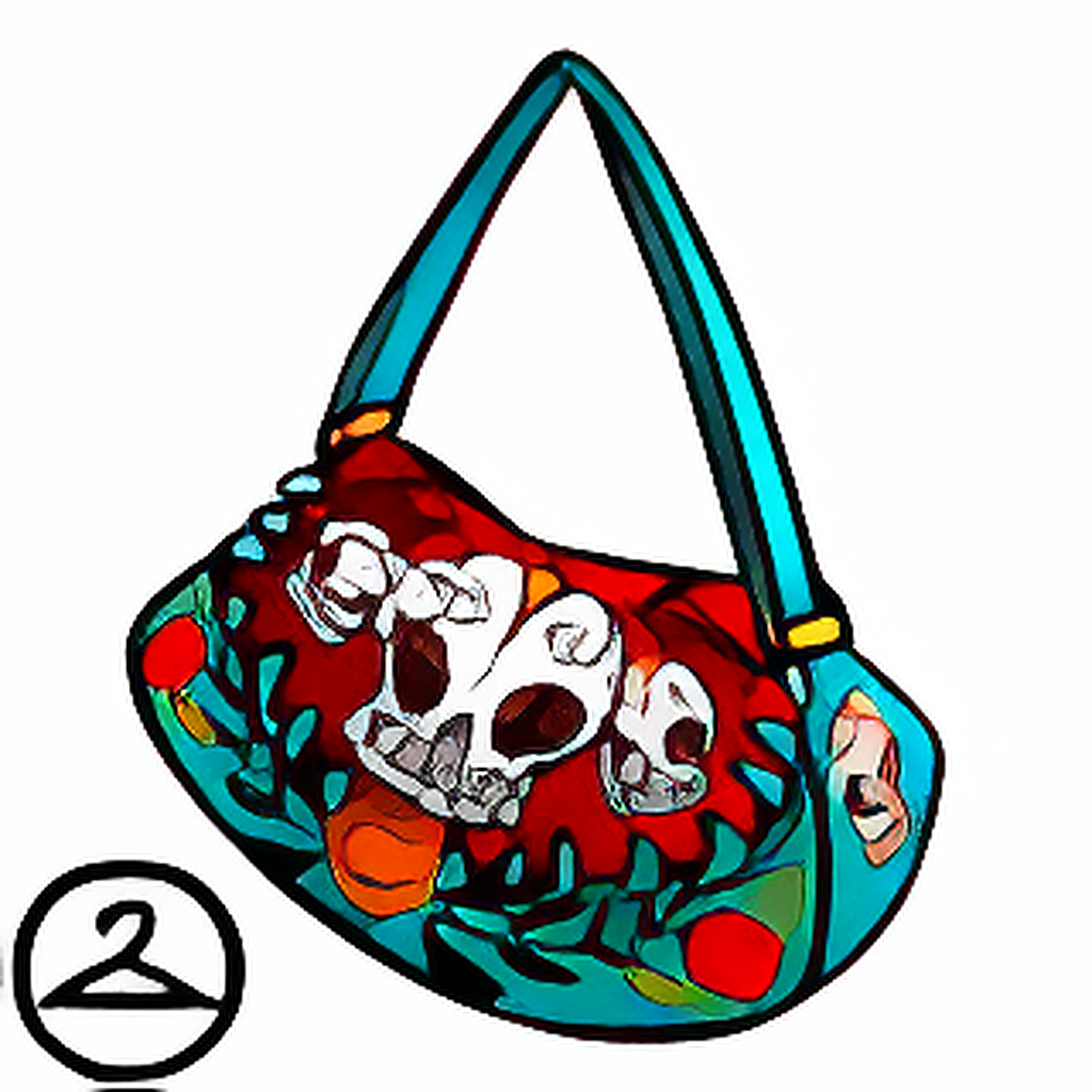 Day of the Dead Skull Purse