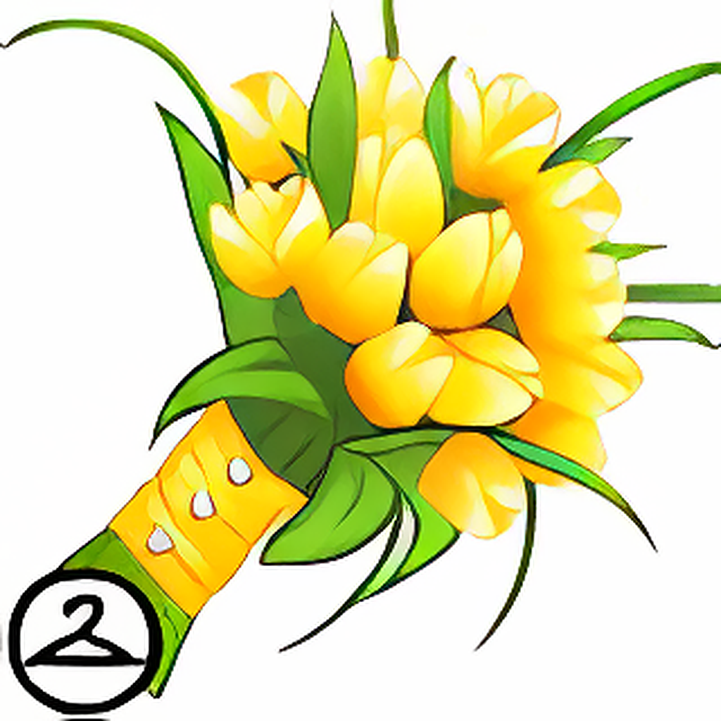Mutant Yellow Tulips Bouquet