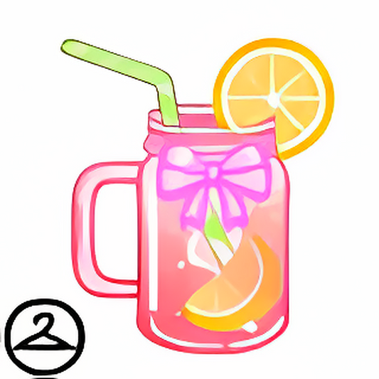 Glass of Pink Lemonade Handheld