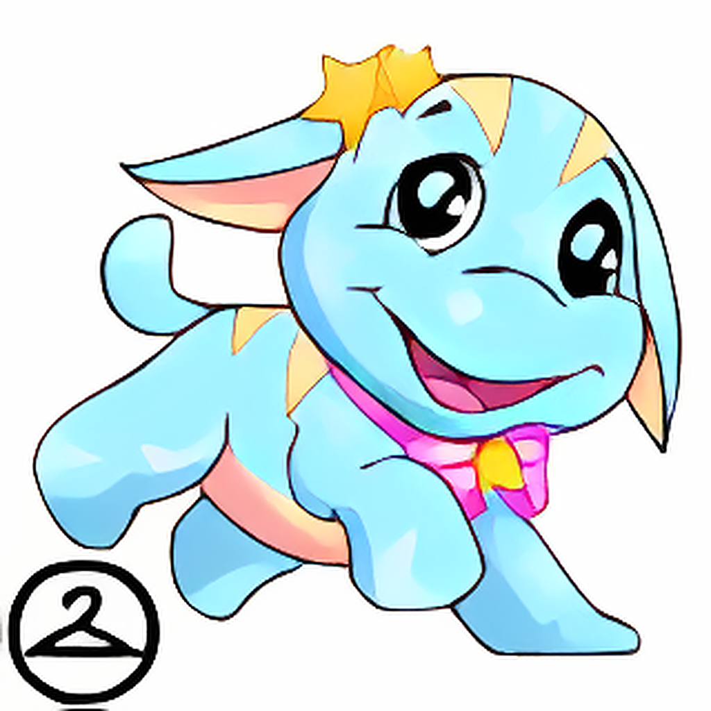 Prismatic Light Blue: Celebratory Anniversary Poogle