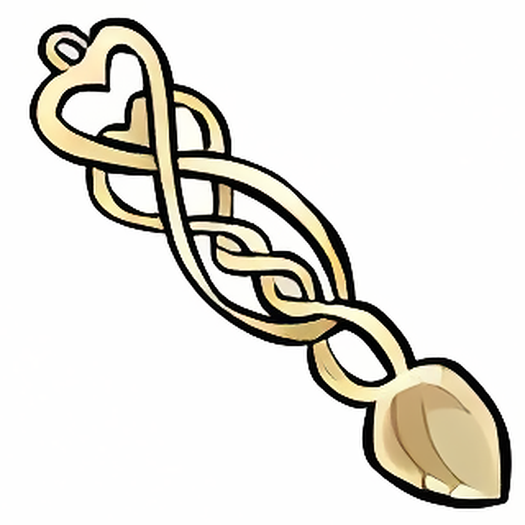 Ornate Ivory Love Spoon