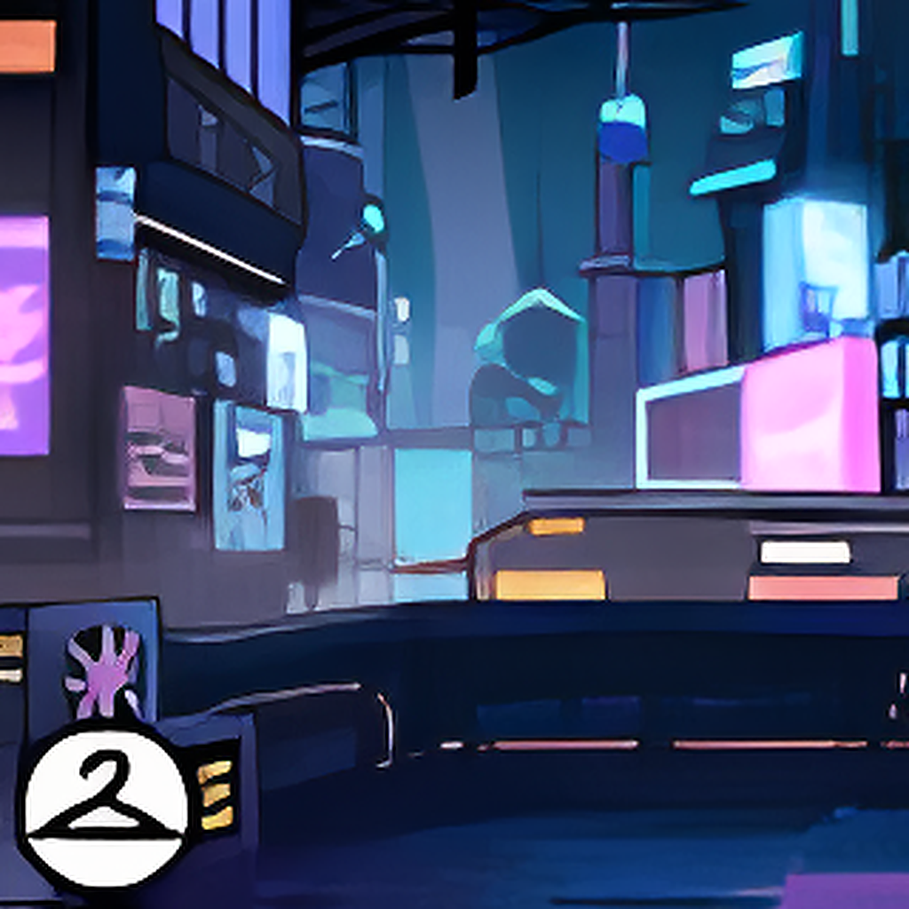 Premium Collectible: Cyberpunk Cityscape Background