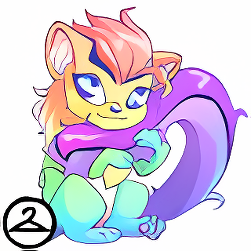 Prismatic Pastel: Adoring Rainbow Xweetok