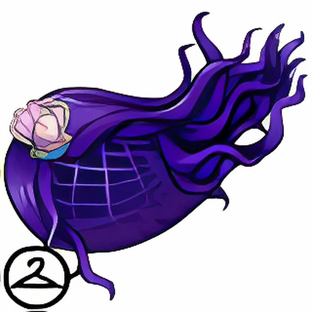 Dyeworks Purple: Maraquan Wig with Negg Accessory