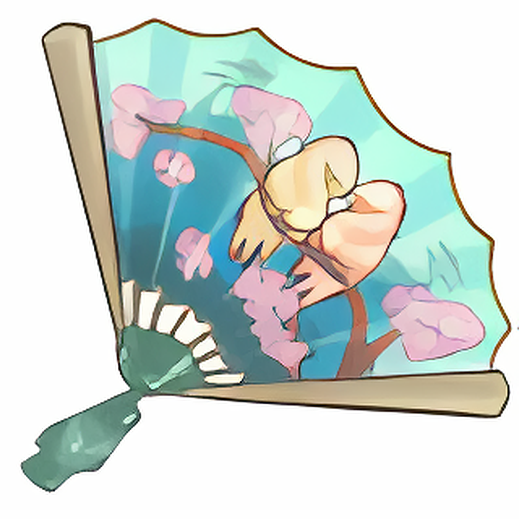 Dyeworks White: Shenkuu Handheld Fan