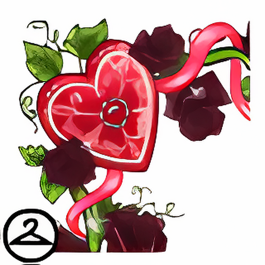 Velvet Hearts and Flowers Garland