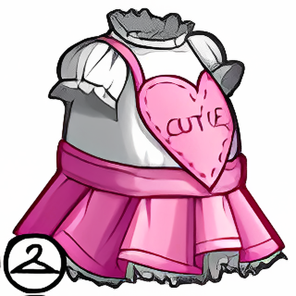 Pink Heart Overall Dress
