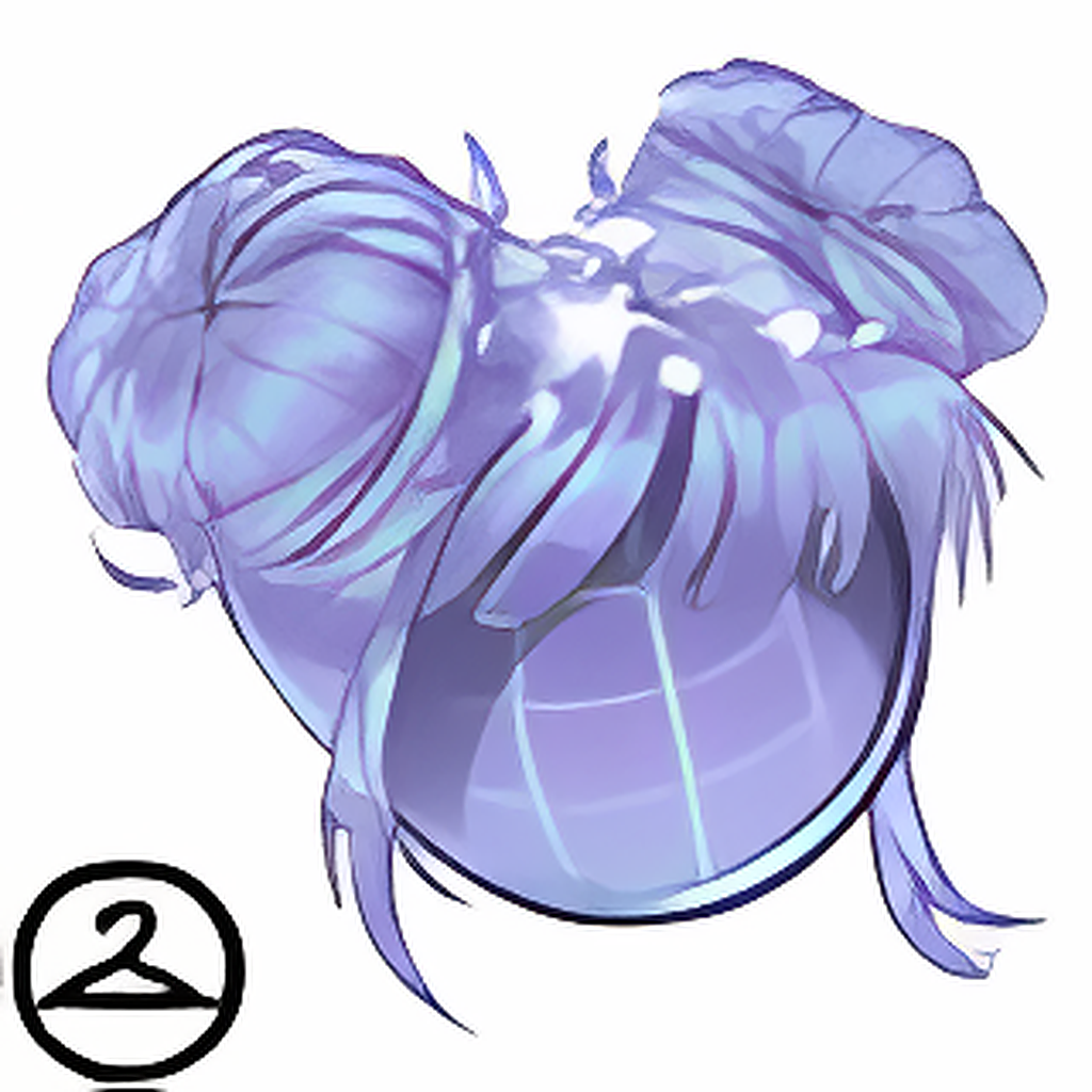 Baby Starry Space Buns Wig