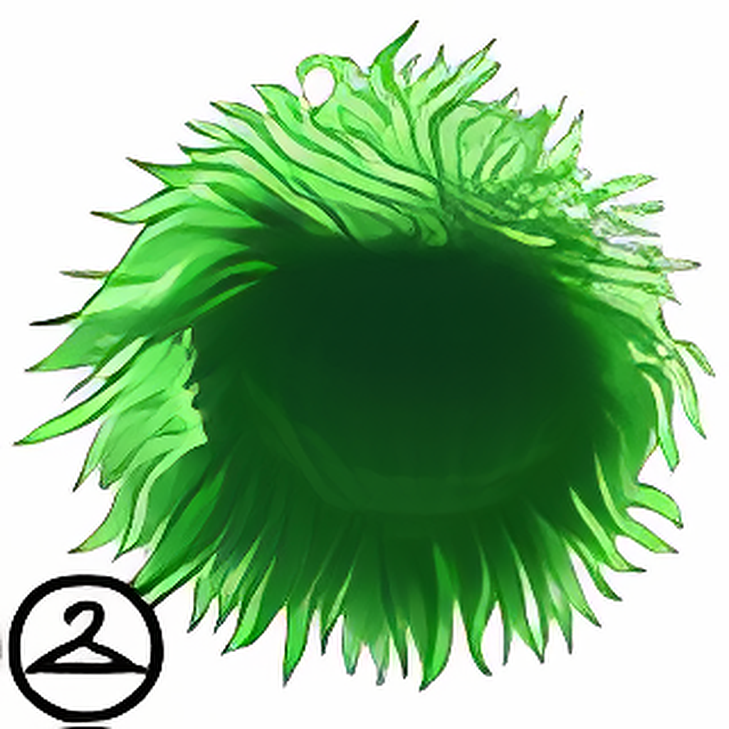 Messy Green Spikey Wig