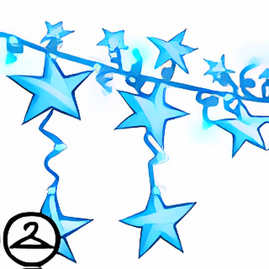 MME4-S3: Sparkling Winter Star Garland