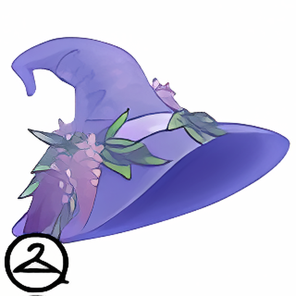 Magical Wisteria Witch Hat