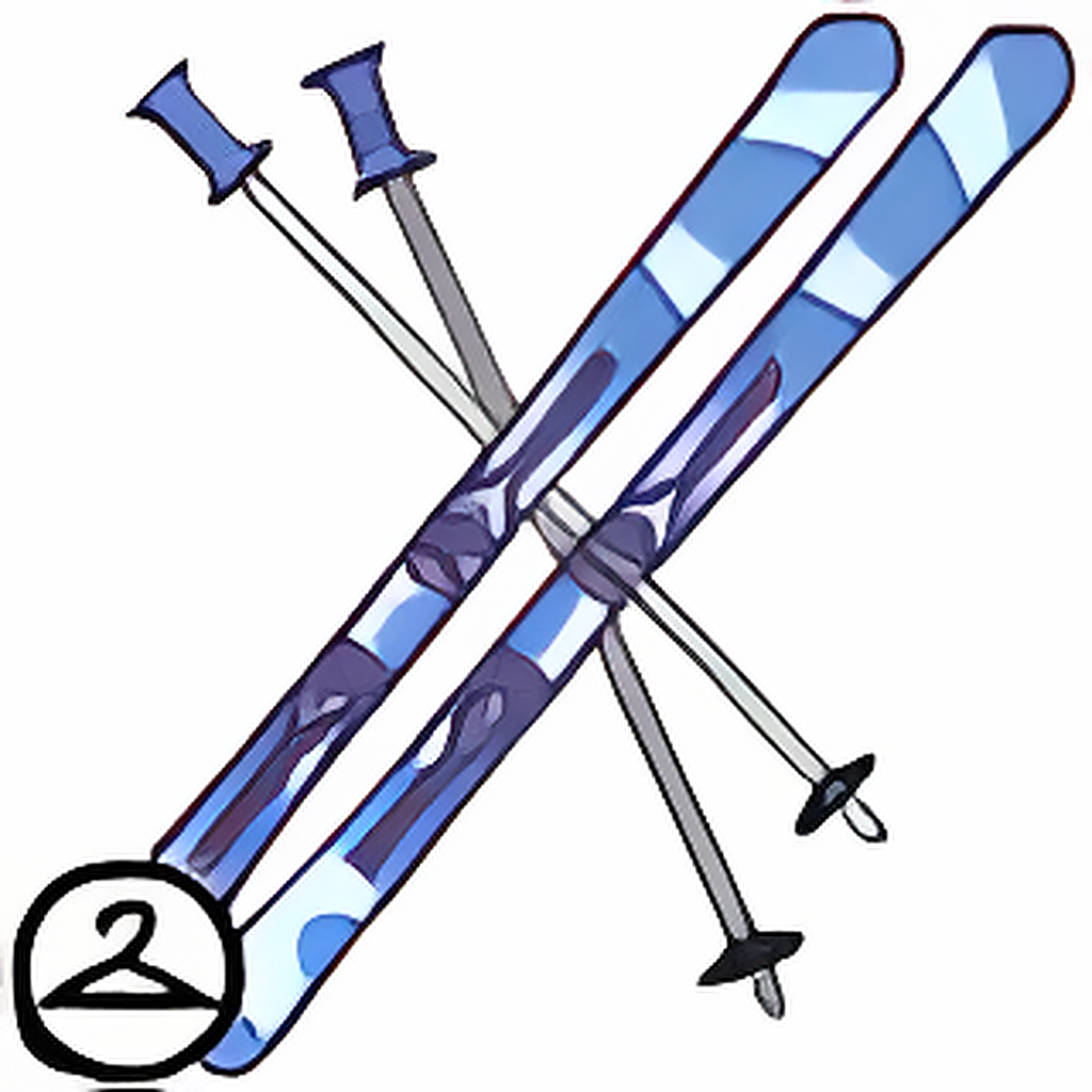 Blue Tribal Skis