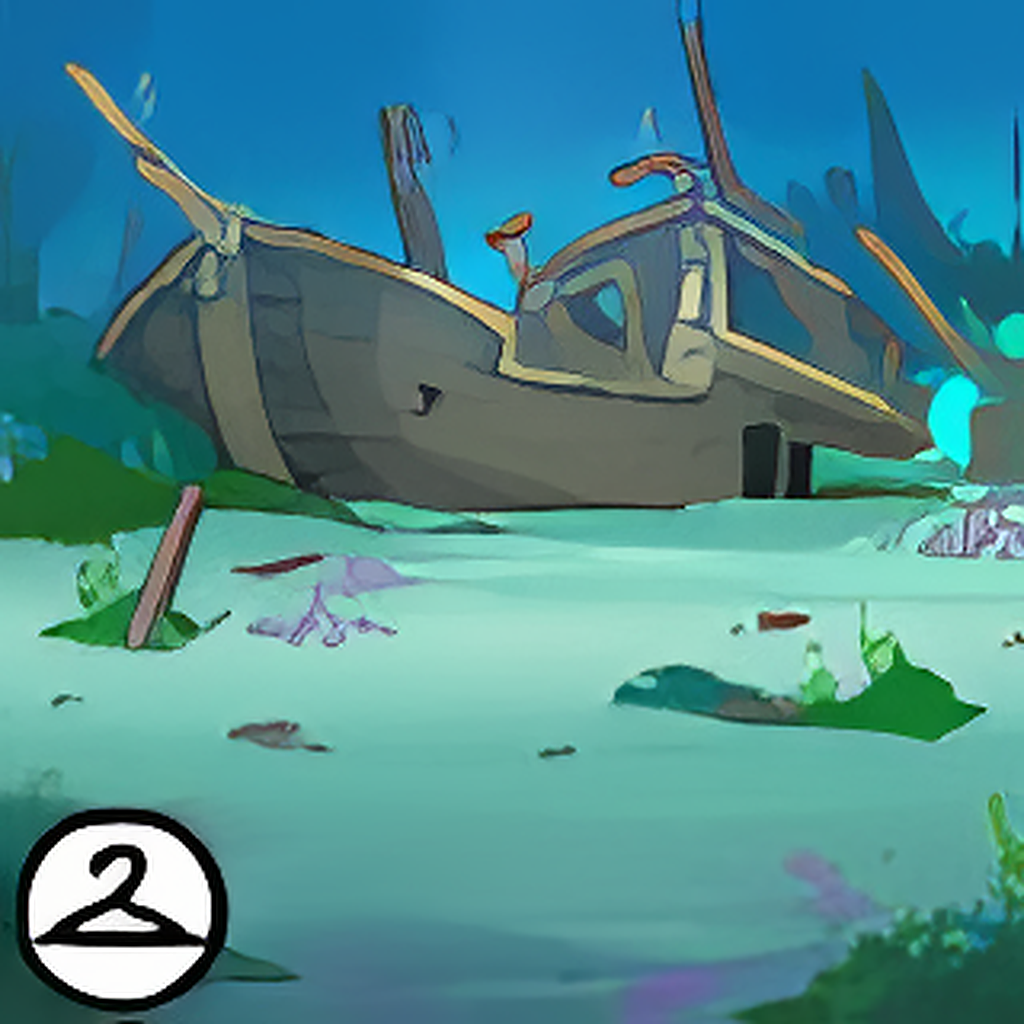 Maraqua Sunken Ship Background