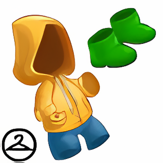 Yellow Hooded Raincoat Outfit