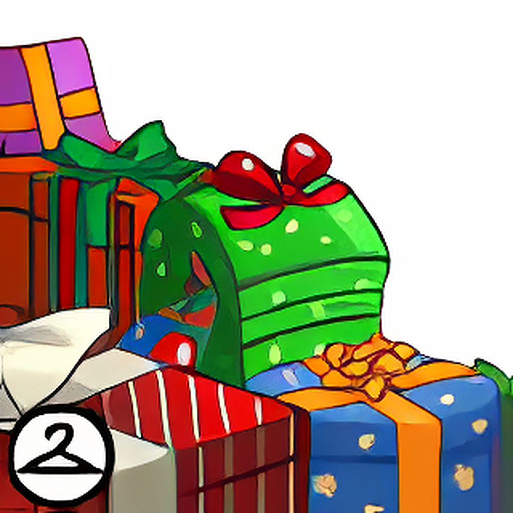 Hidden Christmas Cofferling Amongst Presents Foreground
