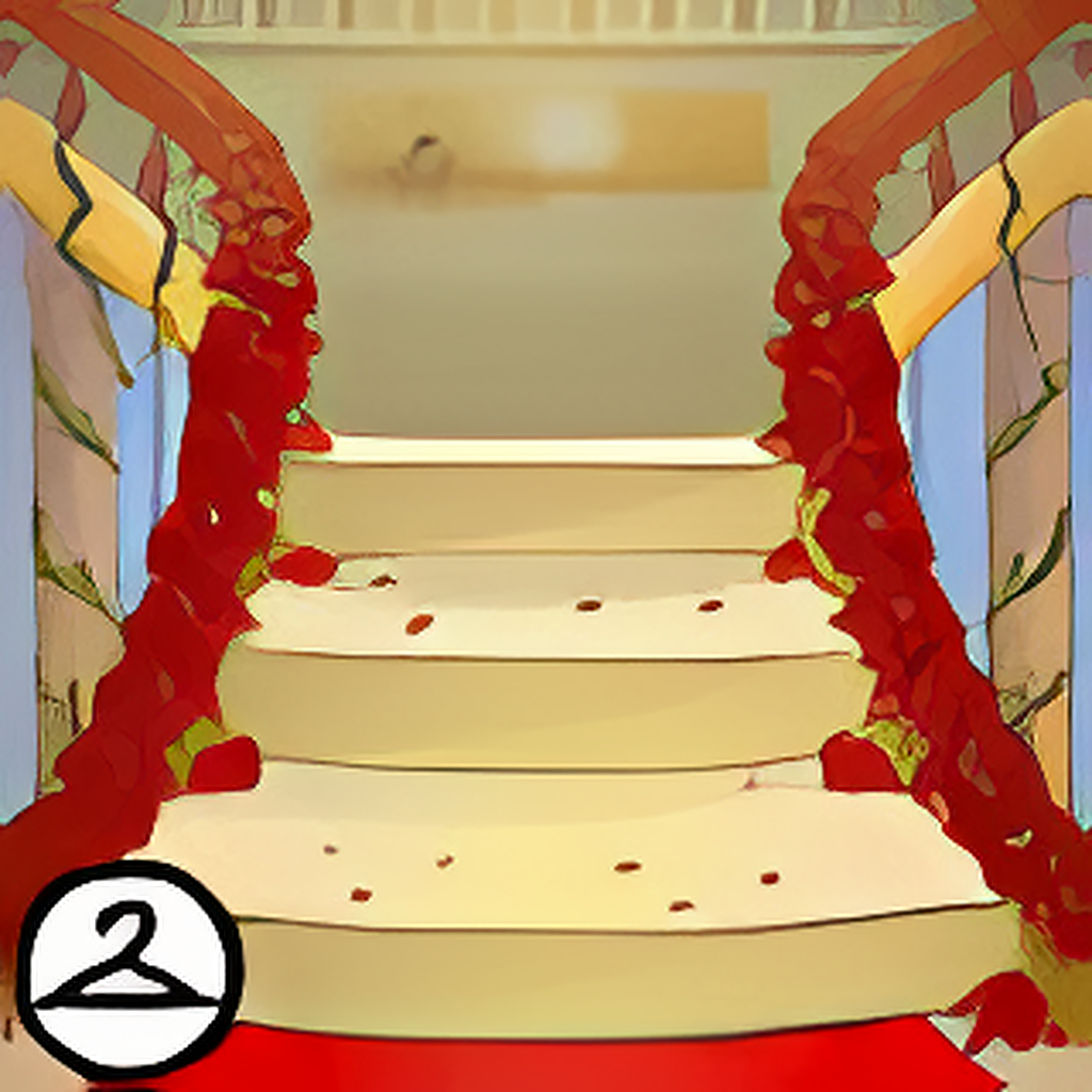 Rose Covered Staircase