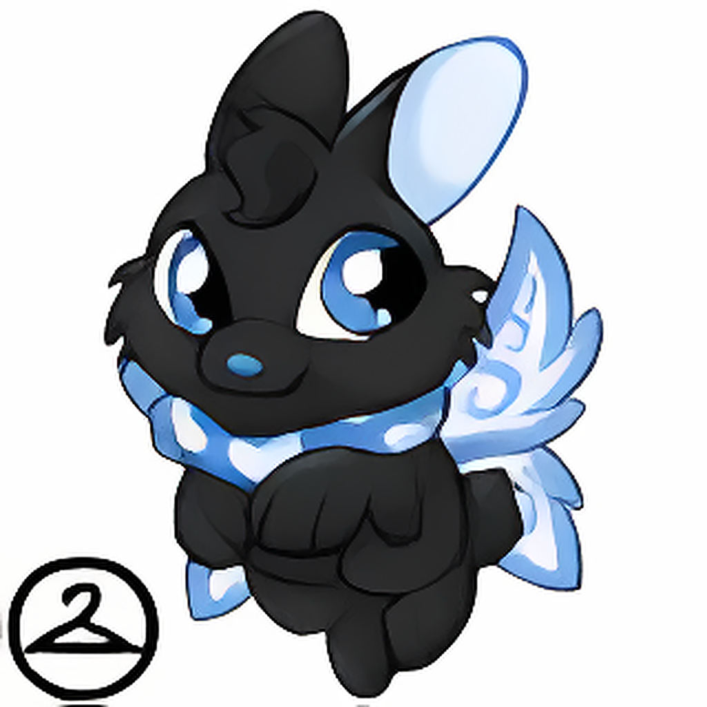 Prismatic Dark: Baby Faerie Cybunny