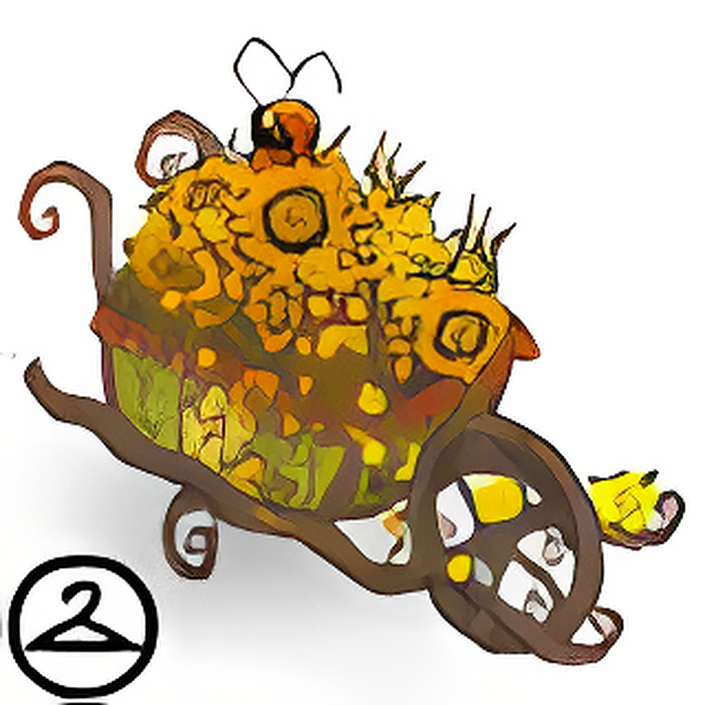 Autumn Sunflowers Wheelbarrow
