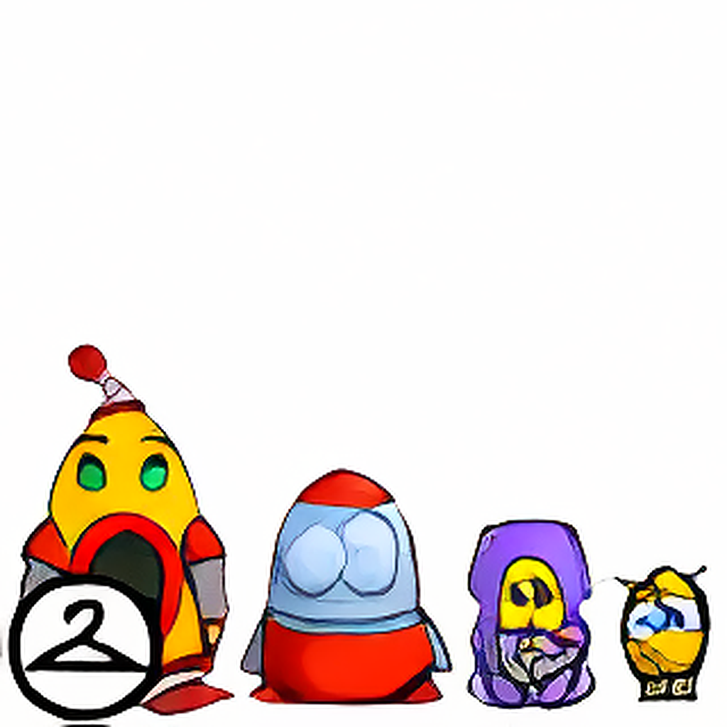 Robot Petpet Nesting Dolls